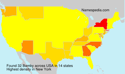 Surname Bamby in USA Surname Bamby in USA
