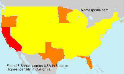 Surname Banals in USA Surname Banals in USA