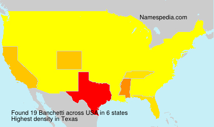 Surname Banchetti in USA Surname Banchetti in USA