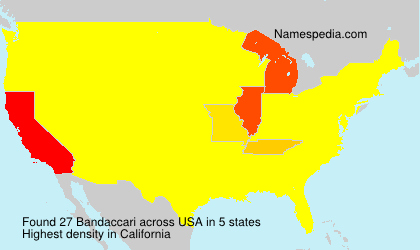 Surname Bandaccari in USA