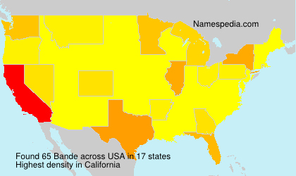Surname Bande in USA Surname Bande in USA