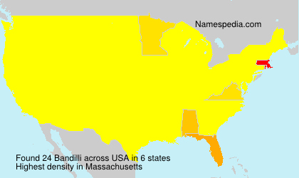 Surname Bandilli in USA Surname Bandilli in USA