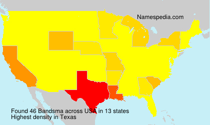 Surname Bandsma in USA Surname Bandsma in USA