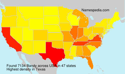 Surname Bandy in USA Surname Bandy in USA