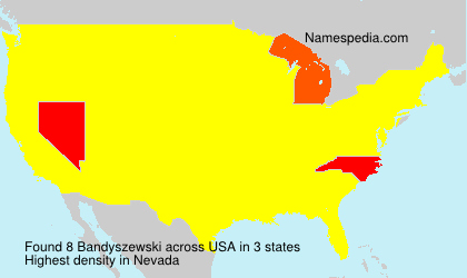 Surname Bandyszewski in USA Surname Bandyszewski in USA