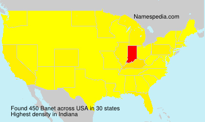Surname Banet in USA Surname Banet in USA