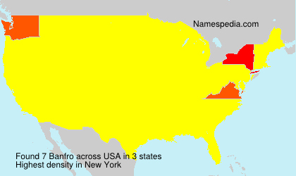 Surname Banfro in USA Surname Banfro in USA