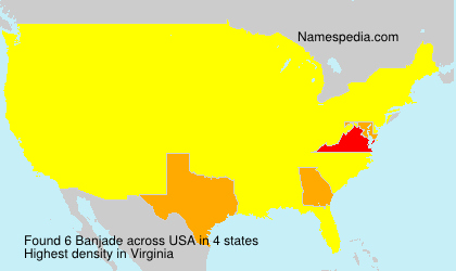 Surname Banjade in USA Surname Banjade in USA