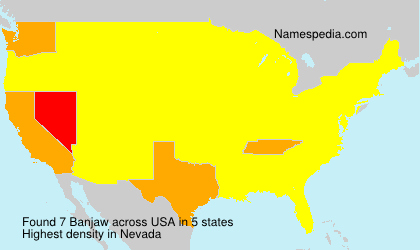 Surname Banjaw in USA Surname Banjaw in USA