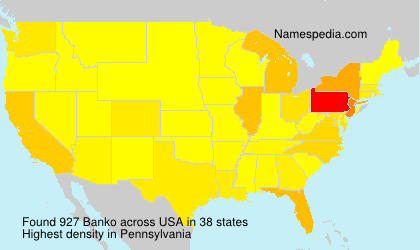 Surname Banko in USA