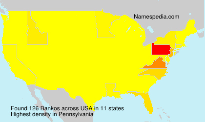 Surname Bankos in USA Surname Bankos in USA