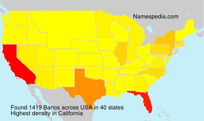 Surname Banos in USA Surname Banos in USA