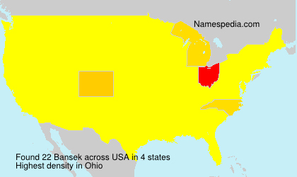 Surname Bansek in USA Surname Bansek in USA