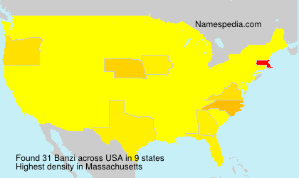 Surname Banzi in USA Surname Banzi in USA