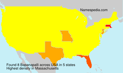 Surname Bapanapalli in USA