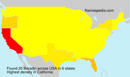 Surname Baradin in USA Surname Baradin in USA