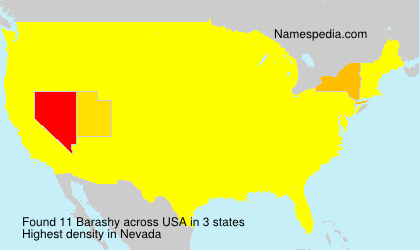 Surname Barashy in USA Surname Barashy in USA