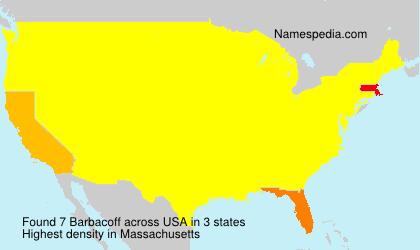 Surname Barbacoff in USA Surname Barbacoff in USA