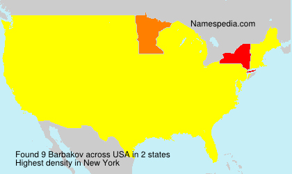 Surname Barbakov in USA Surname Barbakov in USA