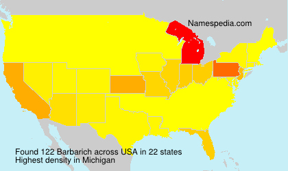 Surname Barbarich in USA Surname Barbarich in USA
