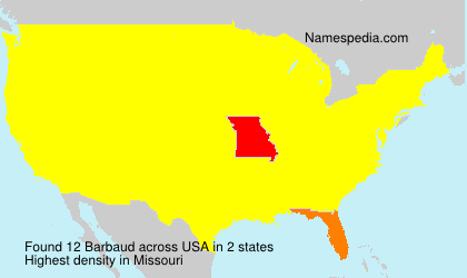 Surname Barbaud in USA