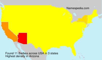 Surname Barbea in USA Surname Barbea in USA