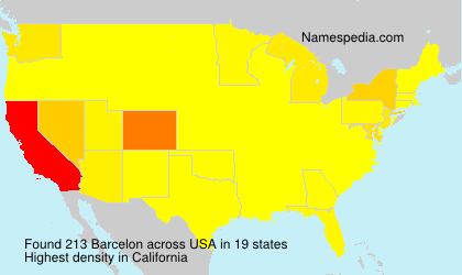 Surname Barcelon in USA Surname Barcelon in USA
