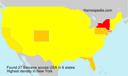 Surname Barcene in USA Surname Barcene in USA