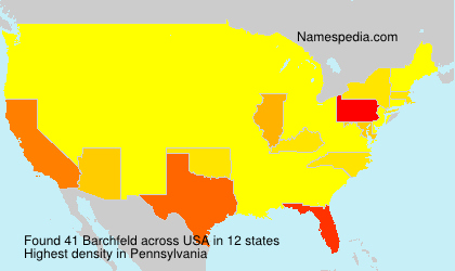 Surname Barchfeld in USA Surname Barchfeld in USA