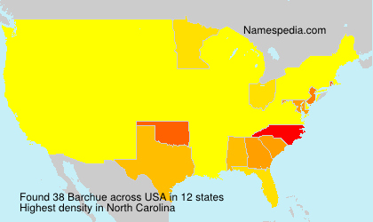 Surname Barchue in USA Surname Barchue in USA