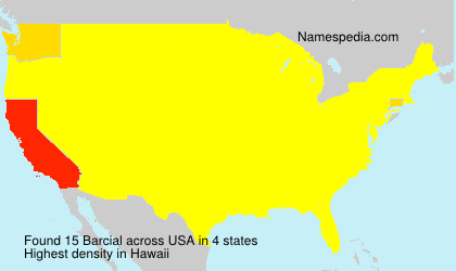 Surname Barcial in USA Surname Barcial in USA