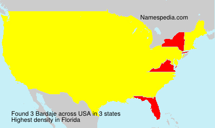 Surname Bardaje in USA Surname Bardaje in USA