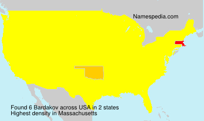 Surname Bardakov in USA Surname Bardakov in USA