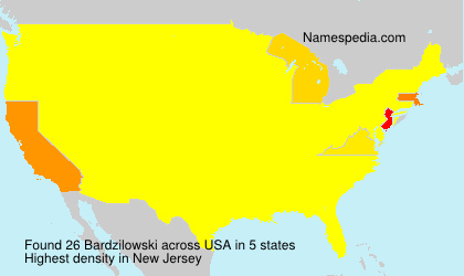 Surname Bardzilowski in USA Surname Bardzilowski in USA