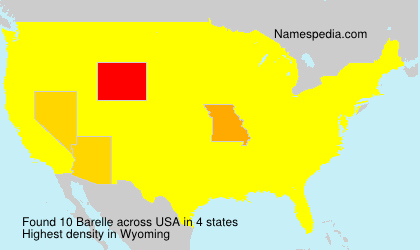 Surname Barelle in USA