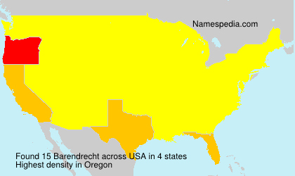 Surname Barendrecht in USA Surname Barendrecht in USA