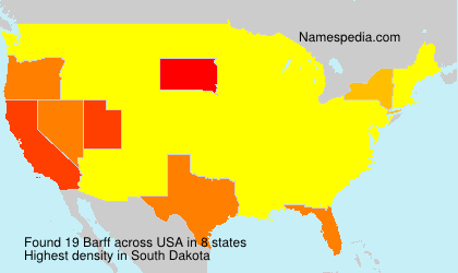 Surname Barff in USA Surname Barff in USA