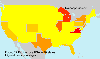 Surname Barfi in USA Surname Barfi in USA
