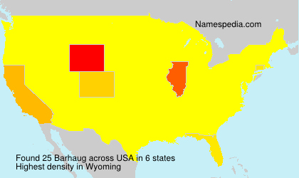 Surname Barhaug in USA Surname Barhaug in USA