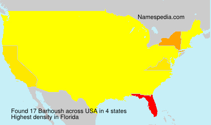 Surname Barhoush in USA Surname Barhoush in USA