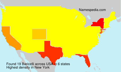 Surname Baricelli in USA Surname Baricelli in USA