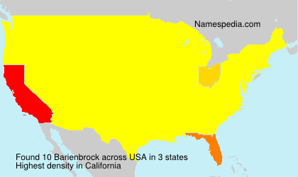Surname Barienbrock in USA Surname Barienbrock in USA
