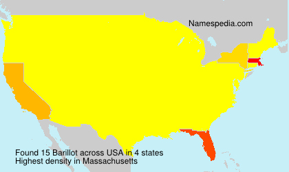 Surname Barillot in USA Surname Barillot in USA