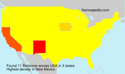 Surname Barisione in USA Surname Barisione in USA