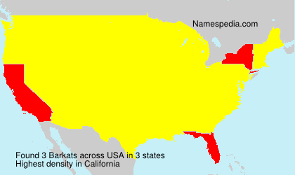 Surname Barkats in USA