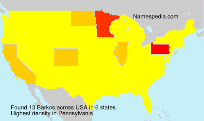 Surname Barkos in USA Surname Barkos in USA