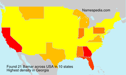 Surname Barnar in USA