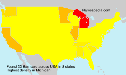 Surname Barncard in USA Surname Barncard in USA