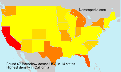 Surname Barnekow in USA Surname Barnekow in USA