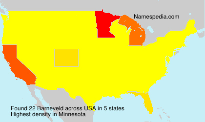 Surname Barneveld in USA Surname Barneveld in USA